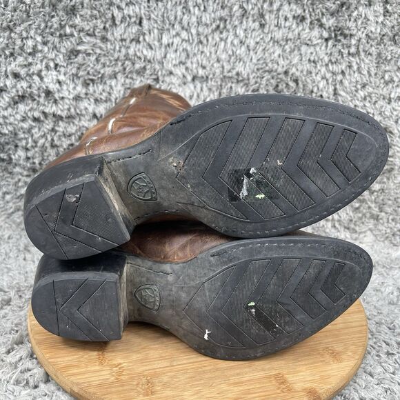 Ariat Western Cowboy Boots Men's 9 EE Sedona Rodeo Riding Leather - Picture 7 of 11